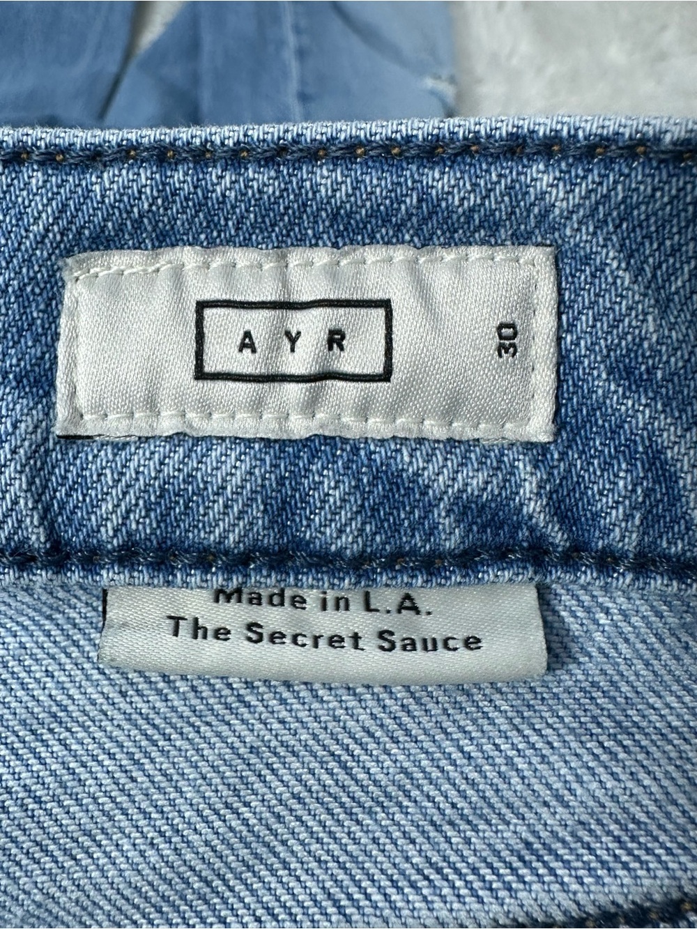 AYR The Secret Sauce Heirloom Jeans 30 Distressed Straight Leg Preppy Casual - Picture 5 of 10